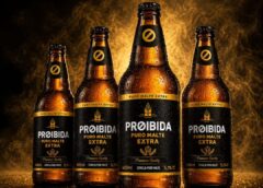 Preto e dourado: o design de uma garrafa que quer ser reconhecida à primeira vista
